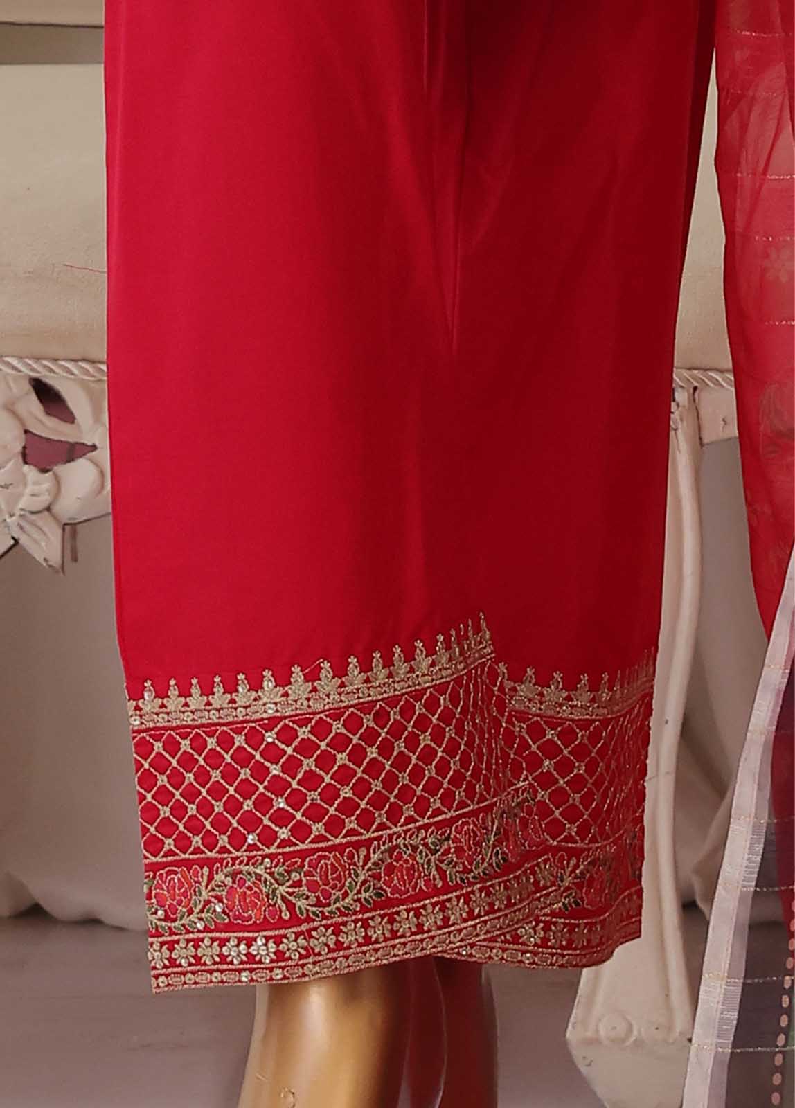 Bin Saeed Fabric - SMPC-025 A- 3 Piece Luxury Embroidered Stitched Suit