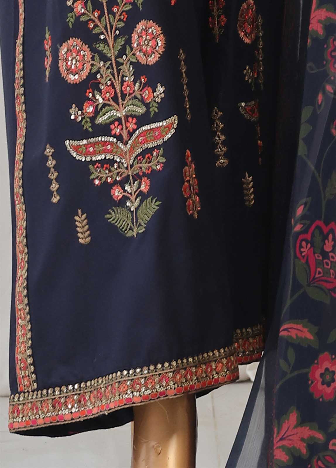 Bin Saeed Fabric - SMPC-026 O- 3 Piece Luxury Embroidered Stitched Suit