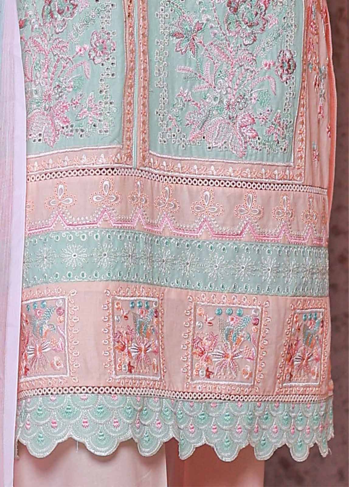 Bin Saeed Fabric - SMPC-EMB-003 B- 3 Piece Luxury Embroidered Stitched Suit