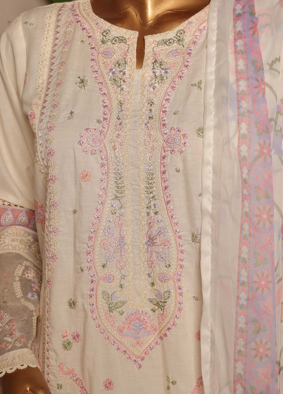 Bin Saeed Fabric - SMPC-EMB-006- 3 Piece Luxury Embroidered Stitched Suit