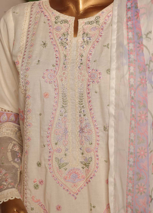 SMPC-EMB-006- 3 Piece Luxury Embroidered Stitched Suit