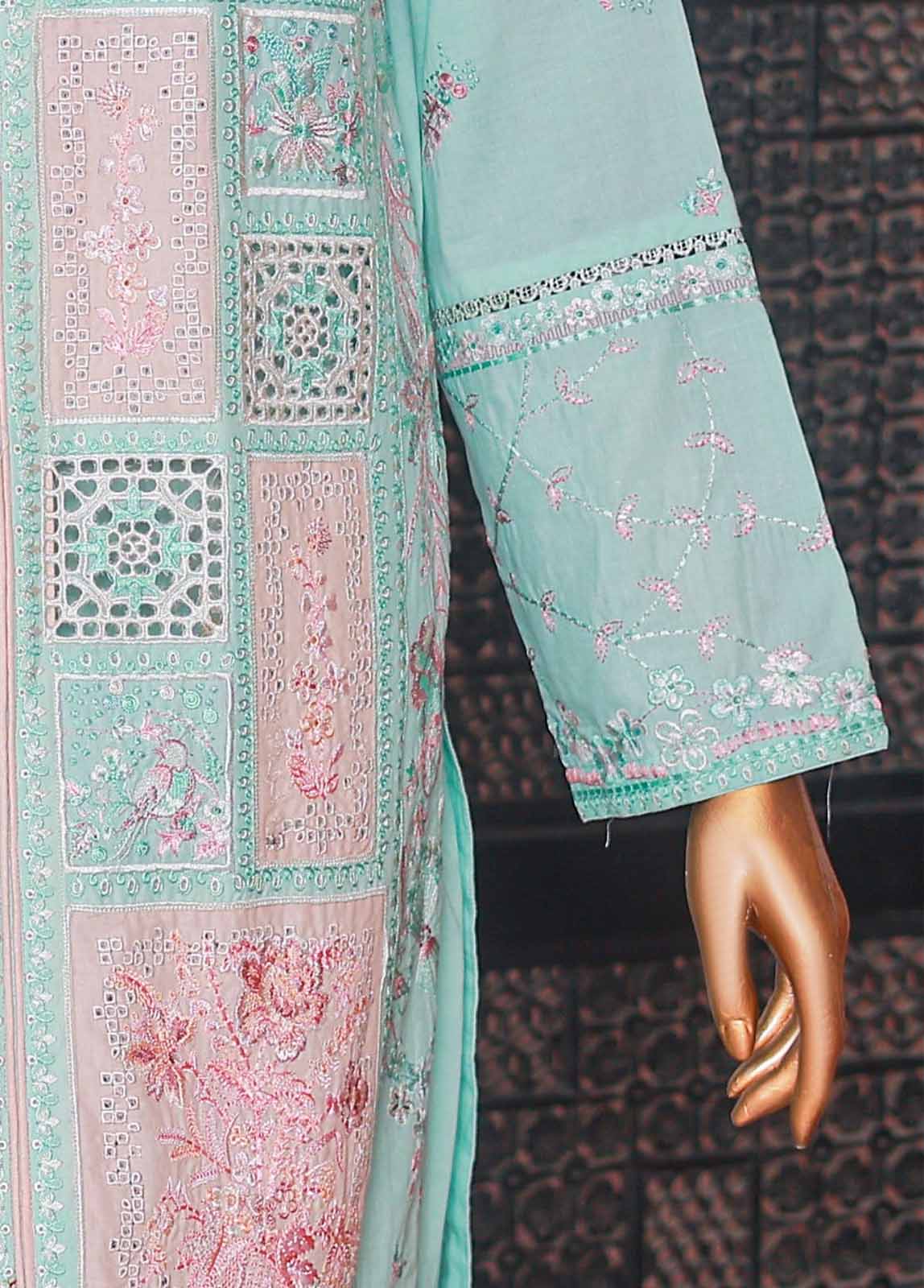 Bin Saeed Fabric - SMPC-EMB-007 B- 3 Piece Luxury Embroidered Stitched Suit