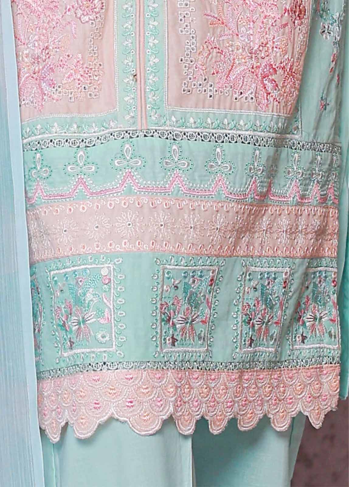 Bin Saeed Fabric - SMPC-EMB-007 B- 3 Piece Luxury Embroidered Stitched Suit