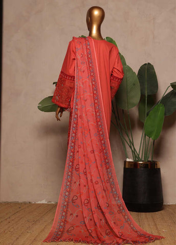 Bin Saeed Fabric - SMPC-EMB-014 A- 3 Piece Luxury Embroidered Stitched Suit