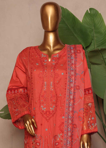Bin Saeed Fabric - SMPC-EMB-014 A- 3 Piece Luxury Embroidered Stitched Suit