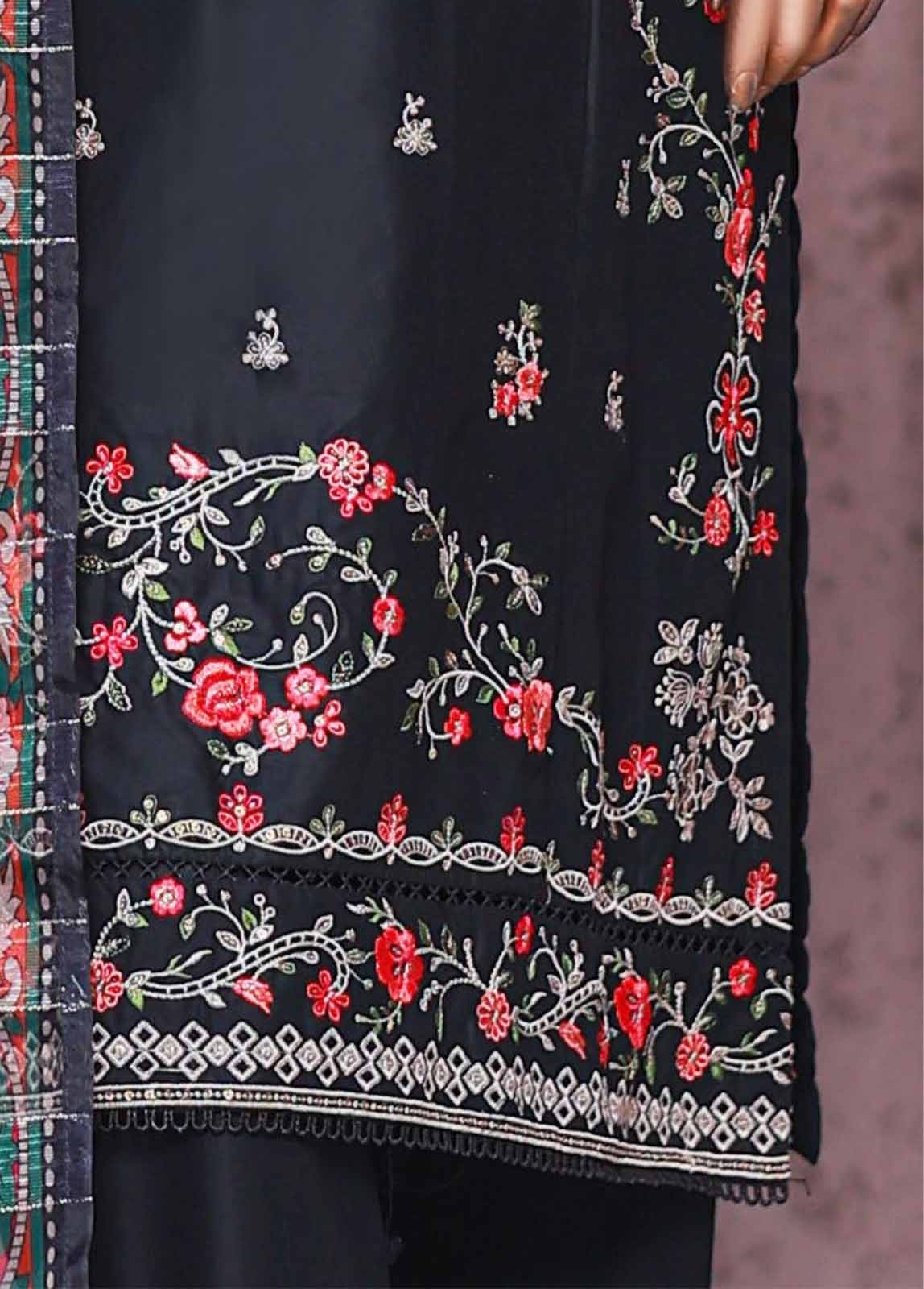 Bin Saeed Fabric - SMPC-EMB-015 O- 3 Piece Luxury Embroidered Stitched Suit
