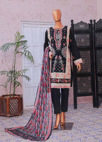 Bin Saeed Fabric - SMPC-EMB-016 A- 3 Piece Luxury Embroidered Stitched Suit