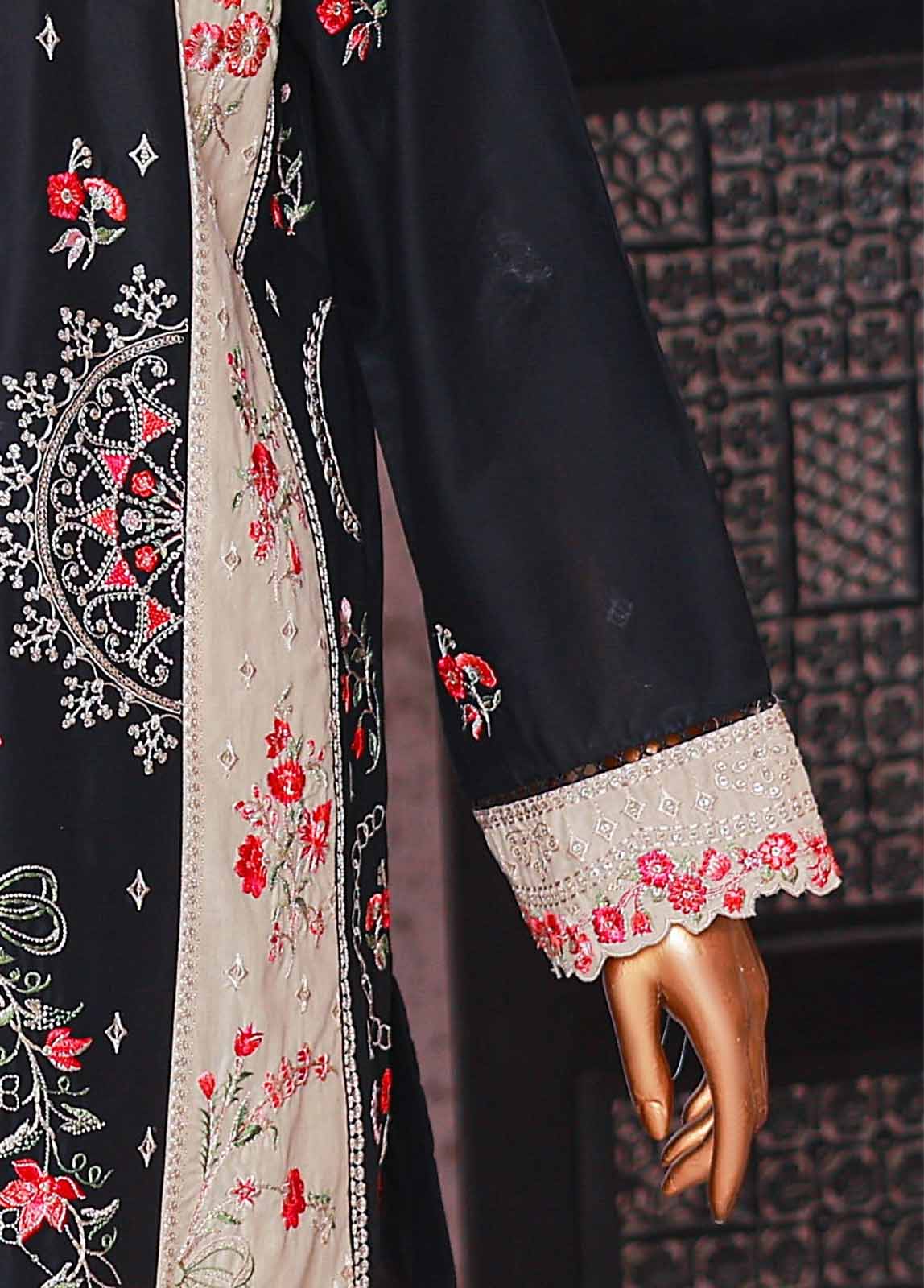 Bin Saeed Fabric - SMPC-EMB-016 A- 3 Piece Luxury Embroidered Stitched Suit