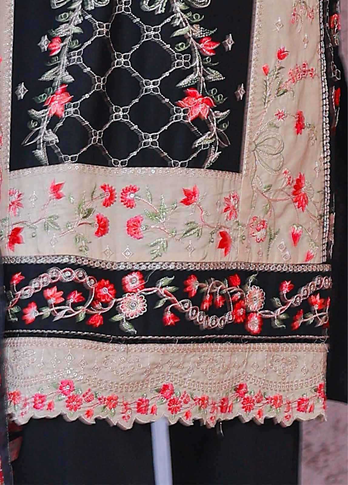 Bin Saeed Fabric - SMPC-EMB-016 A- 3 Piece Luxury Embroidered Stitched Suit