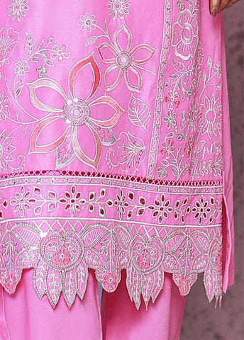 SMPC-EMB-018 B- 3 Piece Luxury Embroidered Stitched Suit