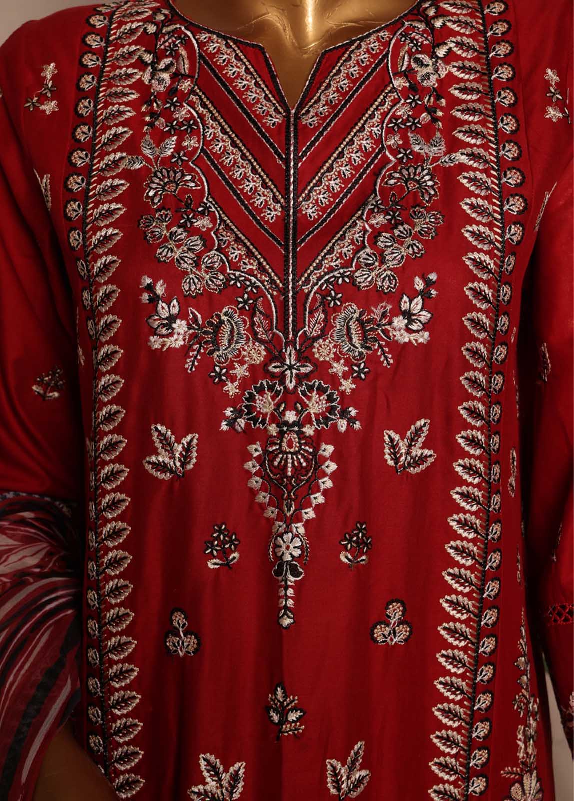 Bin Saeed Fabric - SMPC-EMB-023 B- 3 Piece Luxury Embroidered Stitched Suit