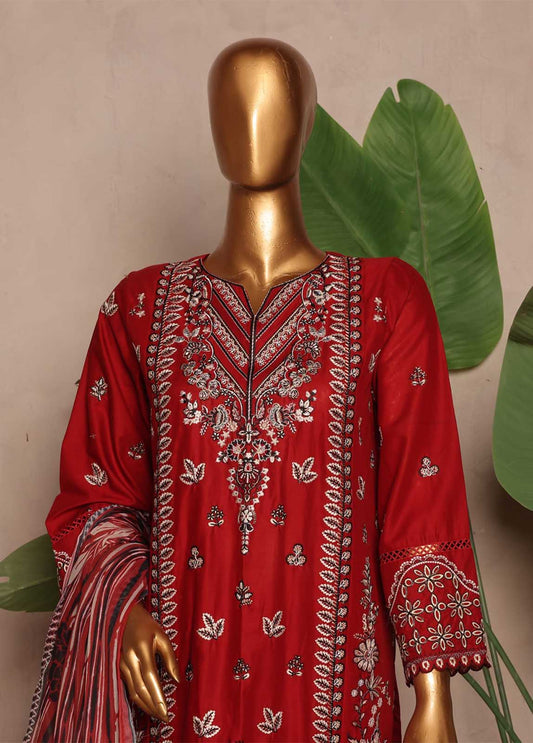 Bin Saeed Fabric - SMPC-EMB-023 B- 3 Piece Luxury Embroidered Stitched Suit