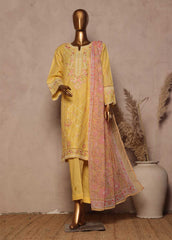 SMPC-EMB-024 O- 3 Piece Luxury Embroidered Stitched Suit