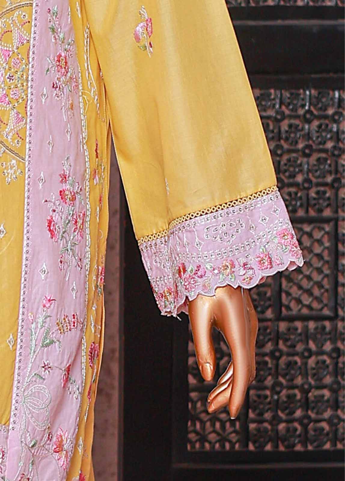 Bin Saeed Fabric - SMPC-EMB-024 A- 3 Piece Luxury Embroidered Stitched Suit