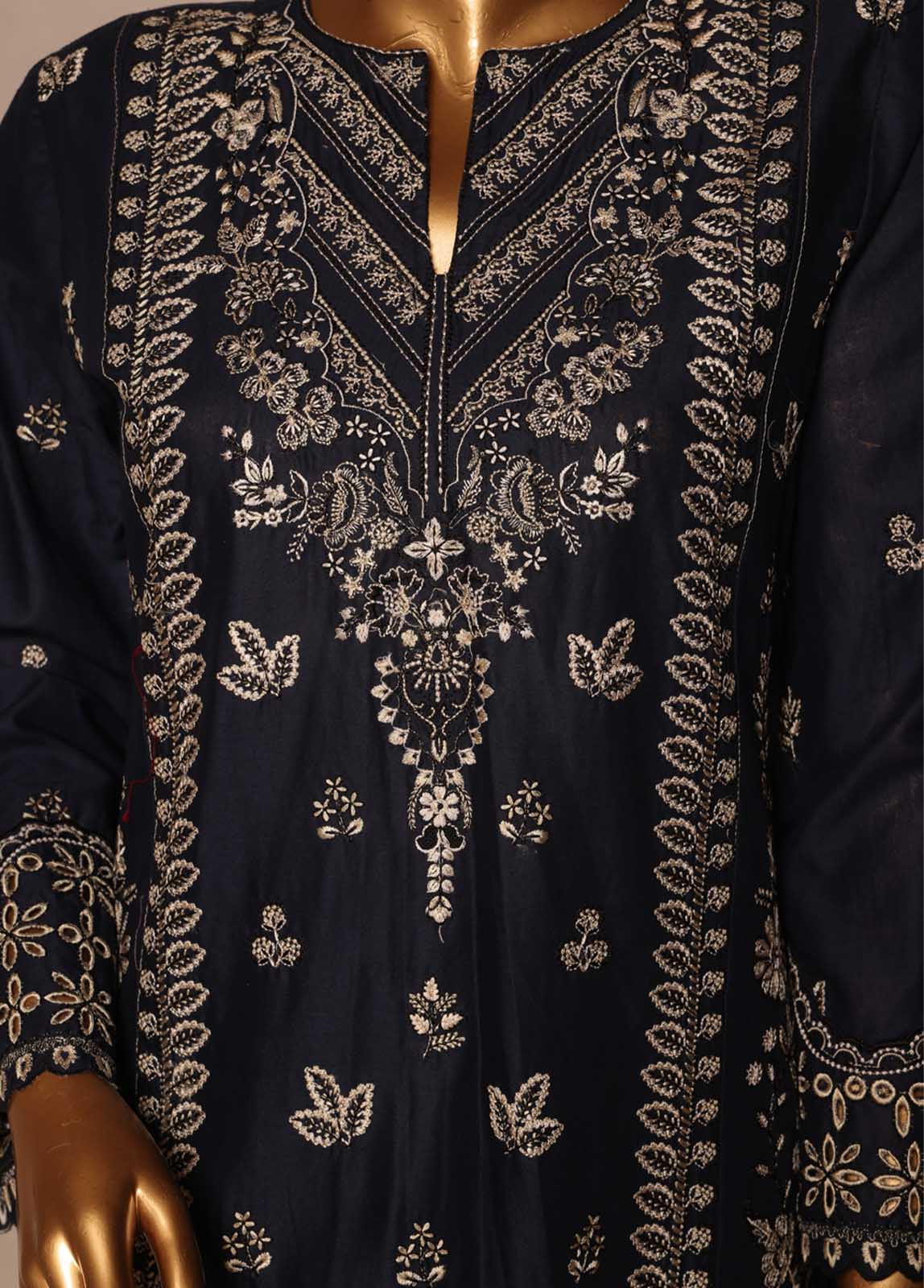 Bin Saeed Fabric - SMPC-EMB-026 B- 3 Piece Luxury Embroidered Stitched Suit