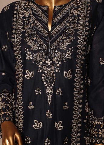 Bin Saeed Fabric - SMPC-EMB-026 B- 3 Piece Luxury Embroidered Stitched Suit