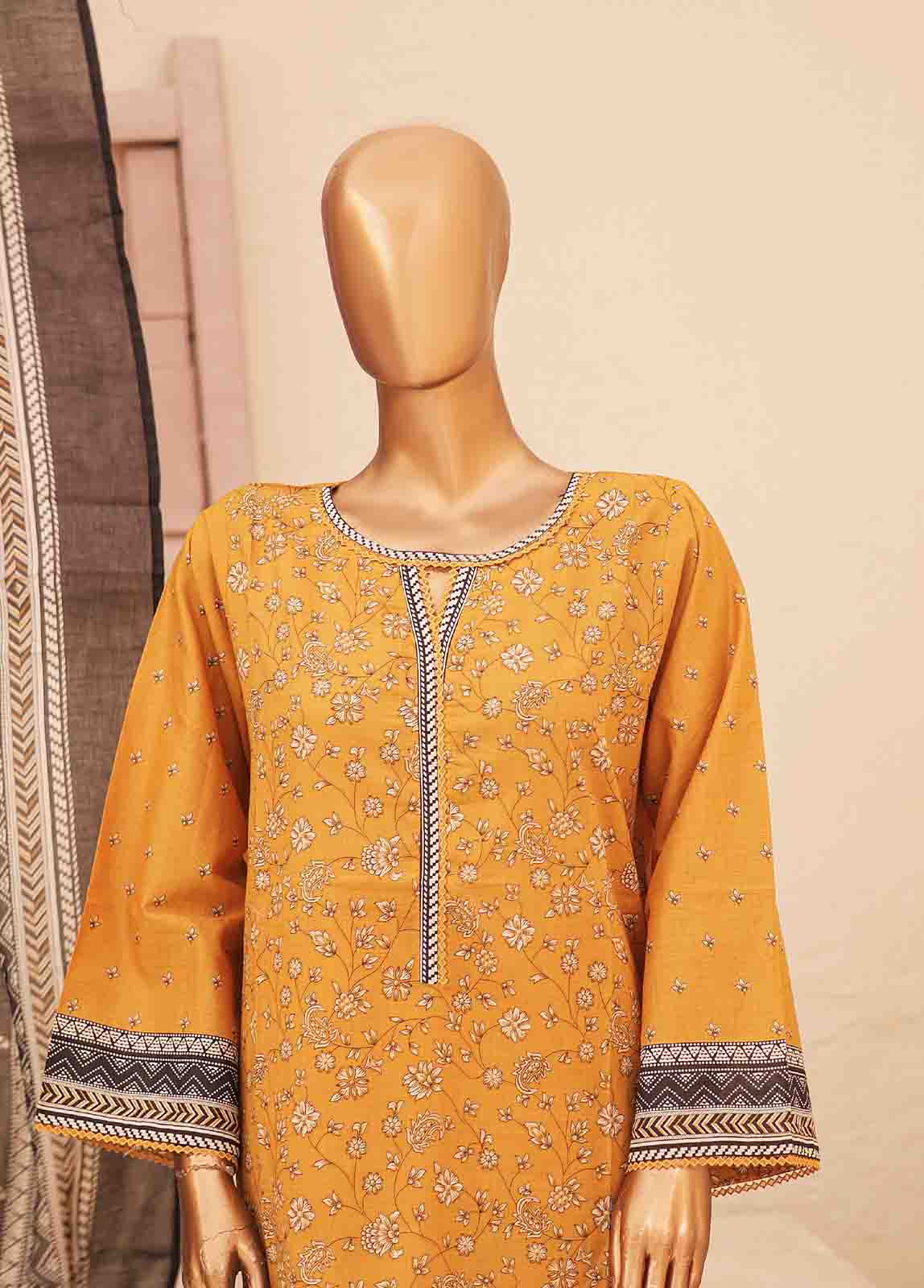 Bin Saeed Fabric - SMPR-0016- 3 Piece Printed Stitched Suit