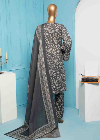 Bin Saeed Fabric - SMPR-0142 - 3 Piece Printed Stitched Suit