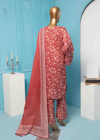 Bin Saeed Fabric - SMPR-0143 - 3 Piece Printed Stitched Suit