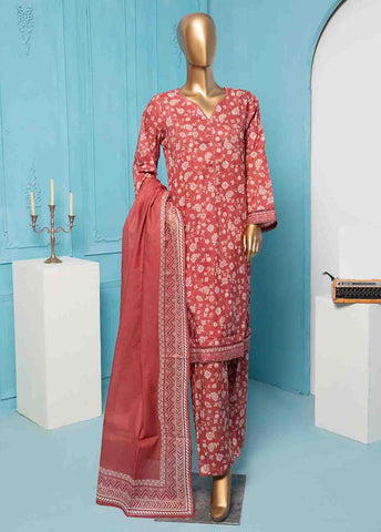 Bin Saeed Fabric - SMPR-0143 - 3 Piece Printed Stitched Suit