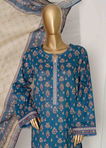 Bin Saeed Fabric - SMPR-0158 - 3 Piece Printed Stitched Suit