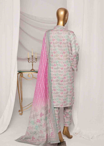 Bin Saeed Fabric - SMPR-0165 - 3 Piece Printed Stitched Suit
