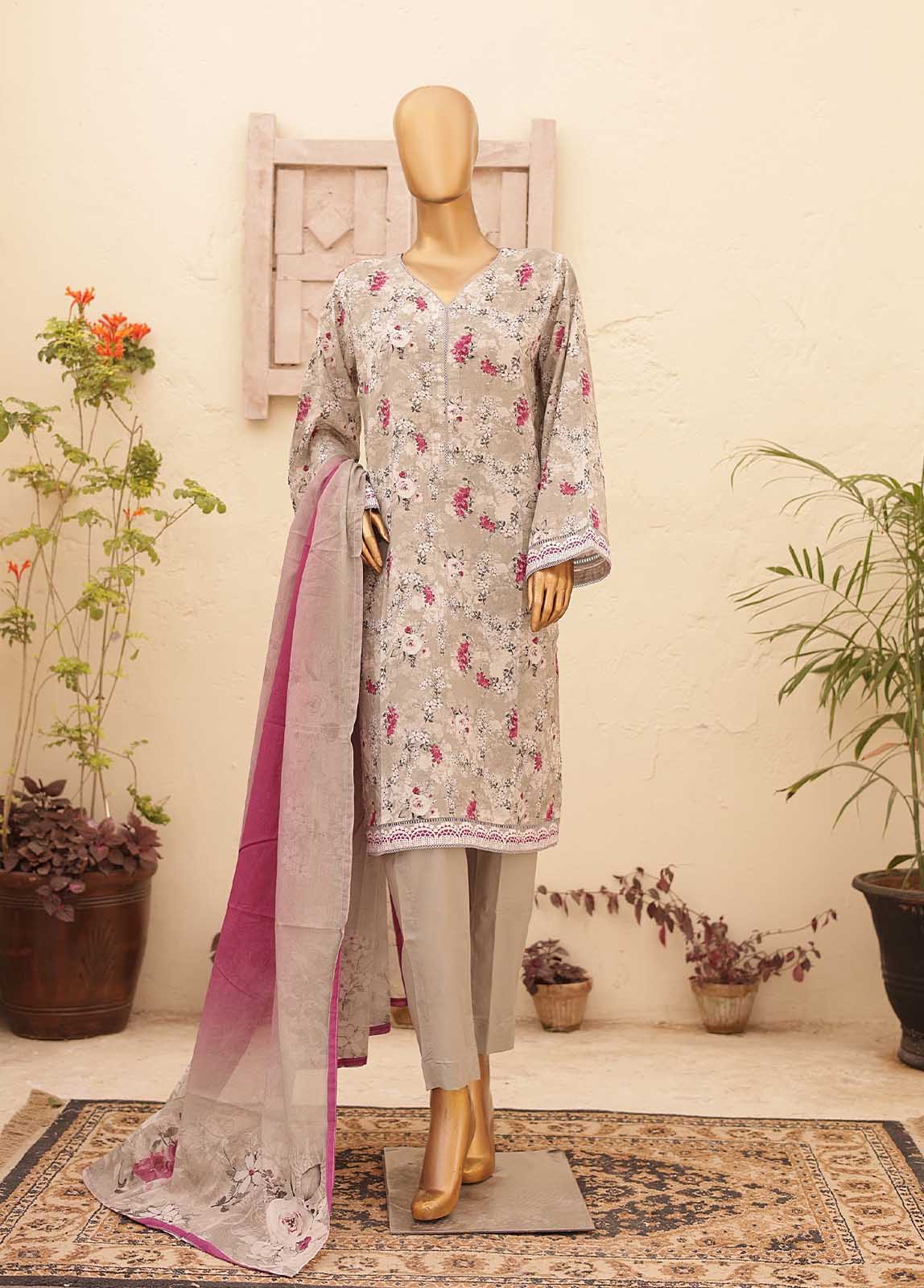 SMPR-0168- 3 Piece Printed Stitched Suit