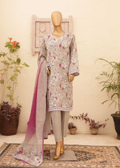 SMPR-0168- 3 Piece Printed Stitched Suit