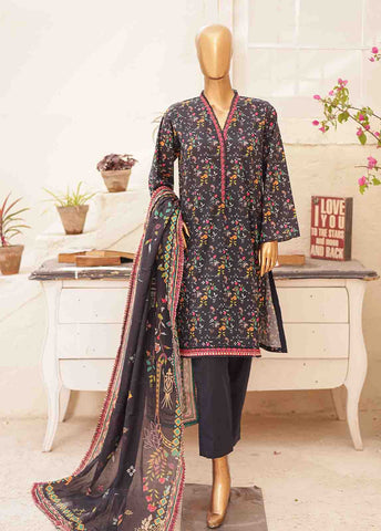 Bin Saeed Fabric - SMPR-0169- 3 Piece Printed Stitched Suit