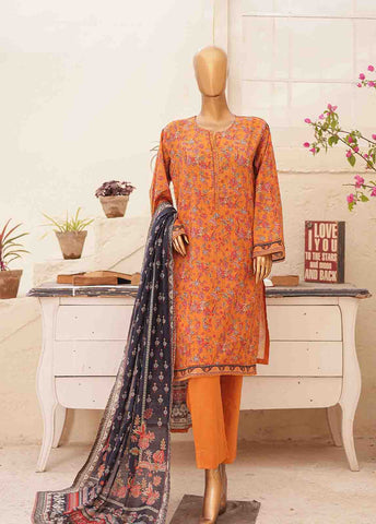 Bin Saeed Fabric - SMPR-0171- 3 Piece Printed Stitched Suit
