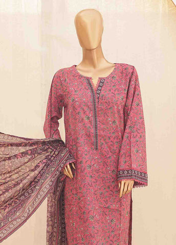 Bin Saeed Fabric - SMPR-0176 - 3 Piece Printed Stitched Suit