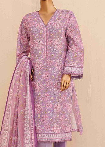 Bin Saeed Fabric - SMPR-0183- 3 Piece Printed Stitched Suit