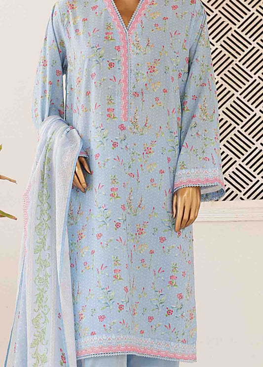 SMPR-0185- 3 Piece Printed Stitched Suit