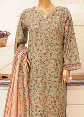 SMPR-0187- 3 Piece Printed Stitched Suit