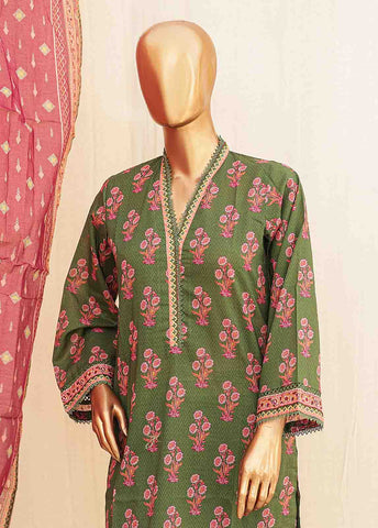 Bin Saeed Fabric - SMPR-0189 - 3 Piece Printed Stitched Suit