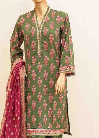 Bin Saeed Fabric - SMPR-0189 - 3 Piece Printed Stitched Suit