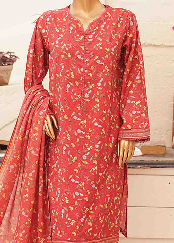 Bin Saeed Fabric - SMPR-0190- 3 Piece Printed Stitched Suit