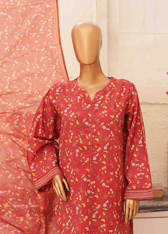 Bin Saeed Fabric - SMPR-0190- 3 Piece Printed Stitched Suit