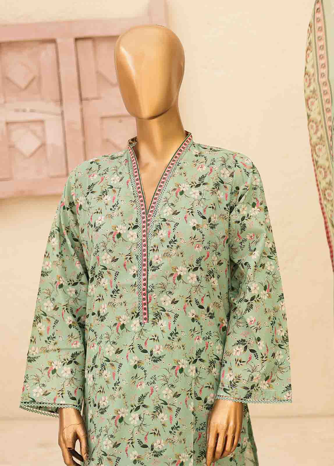 SMPR-0191- 3 Piece Printed Stitched Suit