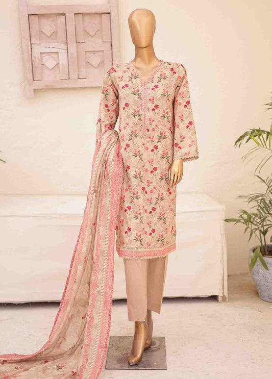 SMPR-0192- 3 Piece Printed Stitched Suit