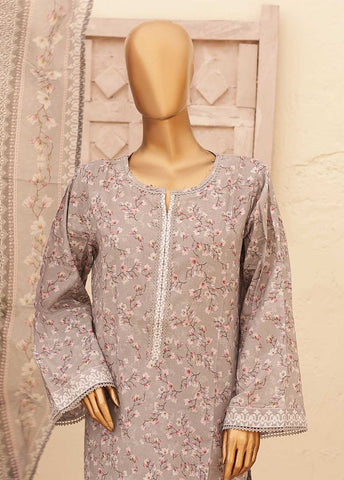 Bin Saeed Fabric - SMPR-0197- 3 Piece Printed Stitched Suit