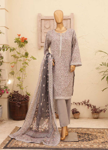 Bin Saeed Fabric - SMPR-0197- 3 Piece Printed Stitched Suit