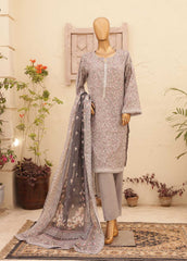 SMPR-0197- 3 Piece Printed Stitched Suit
