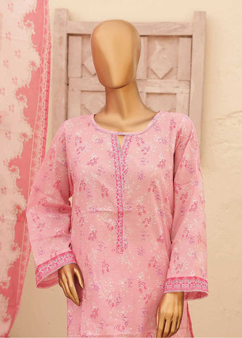 Bin Saeed Fabric - SMPR-0198- 3 Piece Printed Stitched Suit