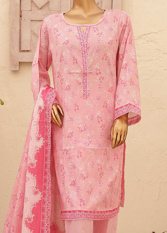 Bin Saeed Fabric - SMPR-0198- 3 Piece Printed Stitched Suit