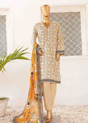 SMPR-0200- 3 Piece Printed Stitched Suit