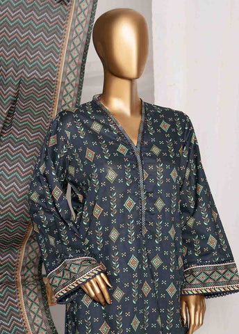 Bin Saeed Fabric - SMPR-0214 - 3 Piece Printed Stitched Suit