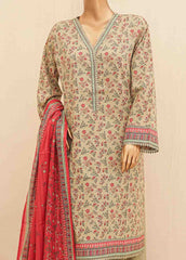 SMPR-0217- 3 Piece Printed Stitched Suit