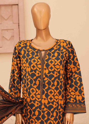 Bin Saeed Fabric - SMPR-0223- 3 Piece Printed Stitched Suit
