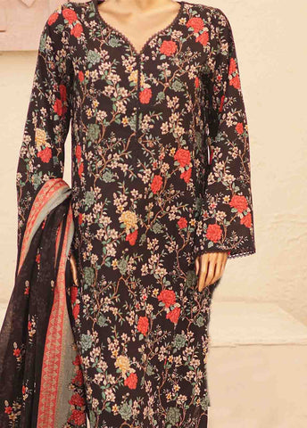 Bin Saeed Fabric - SMPR-0226- 3 Piece Printed Stitched Suit